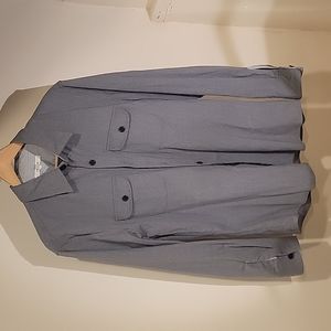 Men's Fischer gray button down wool shirt